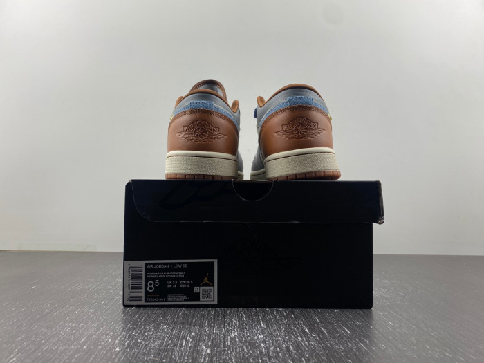 Air Jordan 1 Low SE Phantom Repaired Denim FZ5042-041
