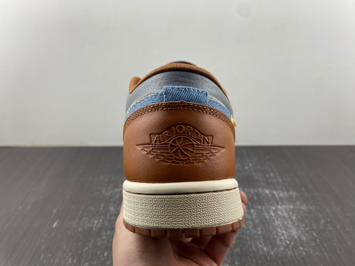 Air Jordan 1 Low SE Phantom Repaired Denim FZ5042-041